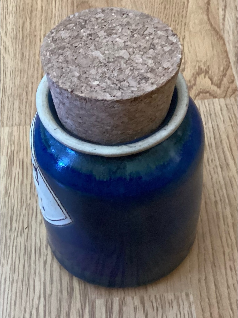 Real Brophy’s Word Jar - Handmade Ceramics - Blue/Gray - “Good News” - New - Picture 4 of 7